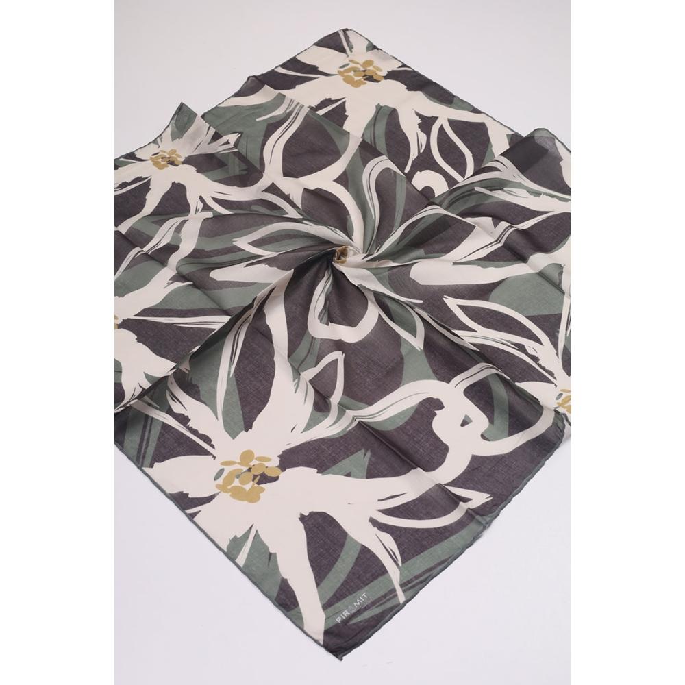 Piramit Desenli Naturel Eşarp - Desen-08