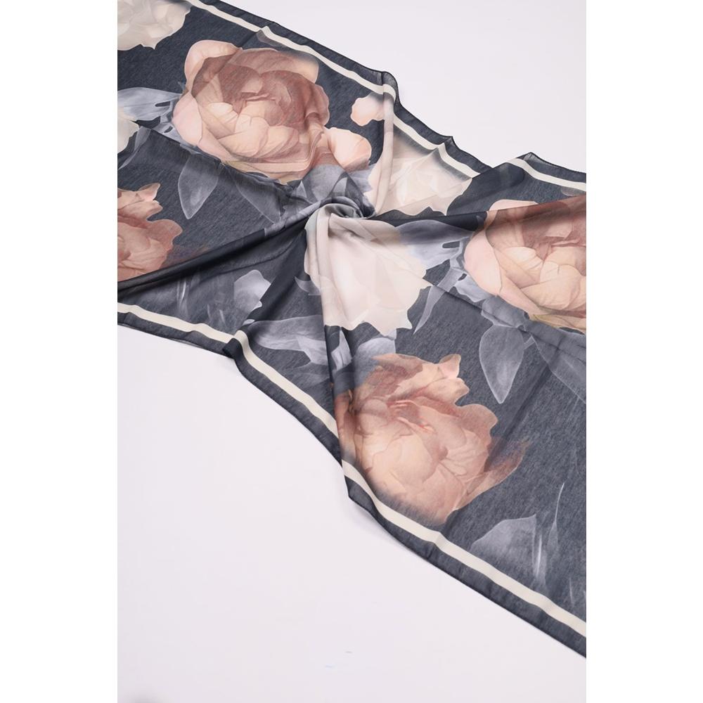 Scarfella Desenli Naturel Şal - Desen-115 - Renk-01