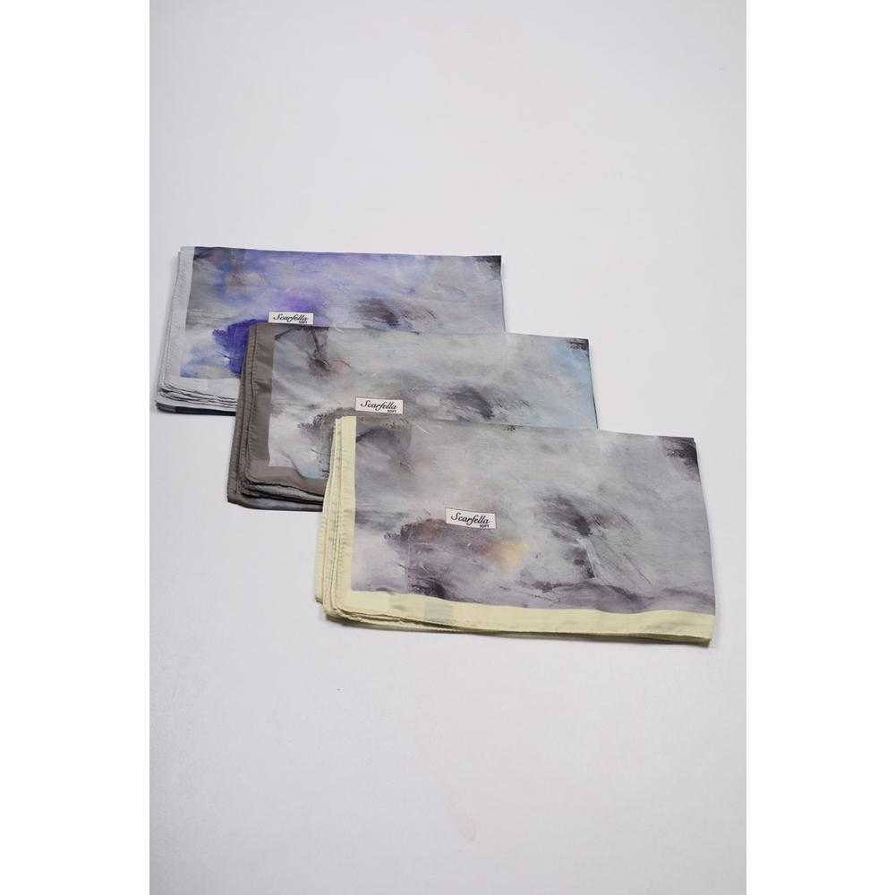 Scarfella Desenli Naturel Şal - Desen-126