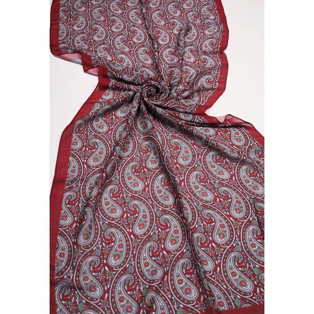 Scarfella Desenli Naturel Şal - Desen-138