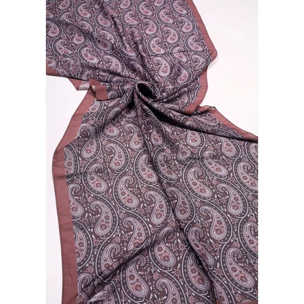 Scarfella Desenli Naturel Şal - Desen-138