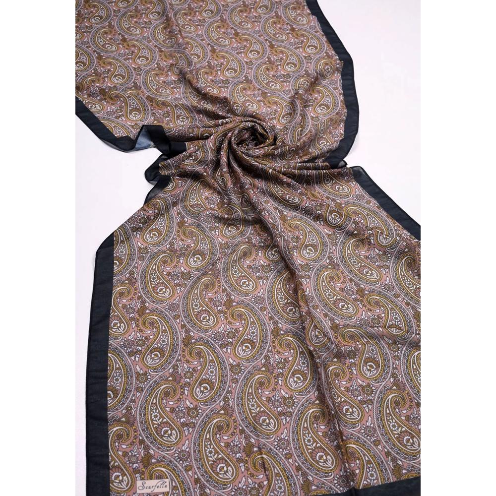 Scarfella Desenli Naturel Şal - Desen-138