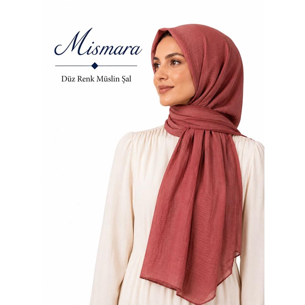Mismara Düz Renk Müslin Şal - Desen-02