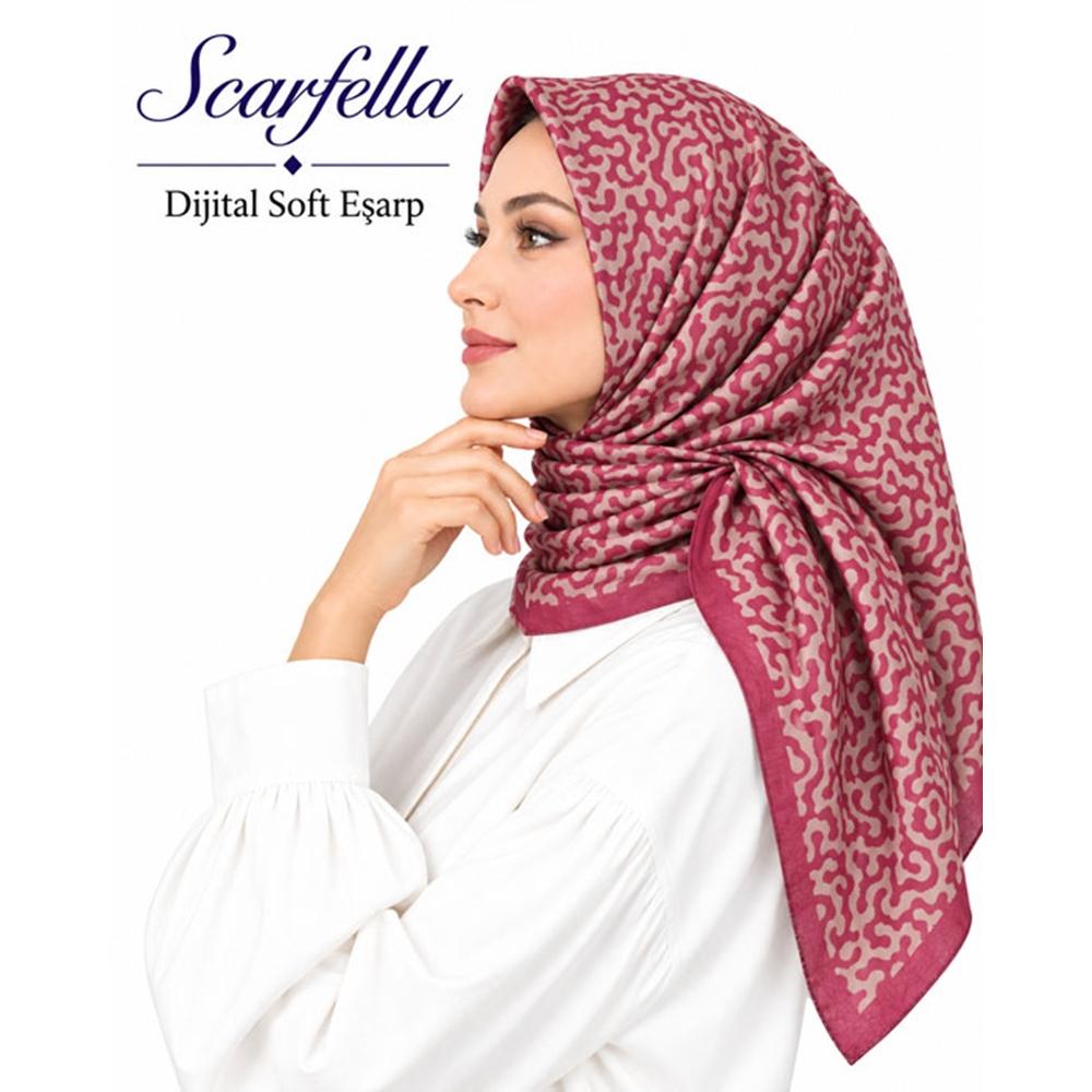 Scarfella Dijital Soft Eşarp - Desen-154