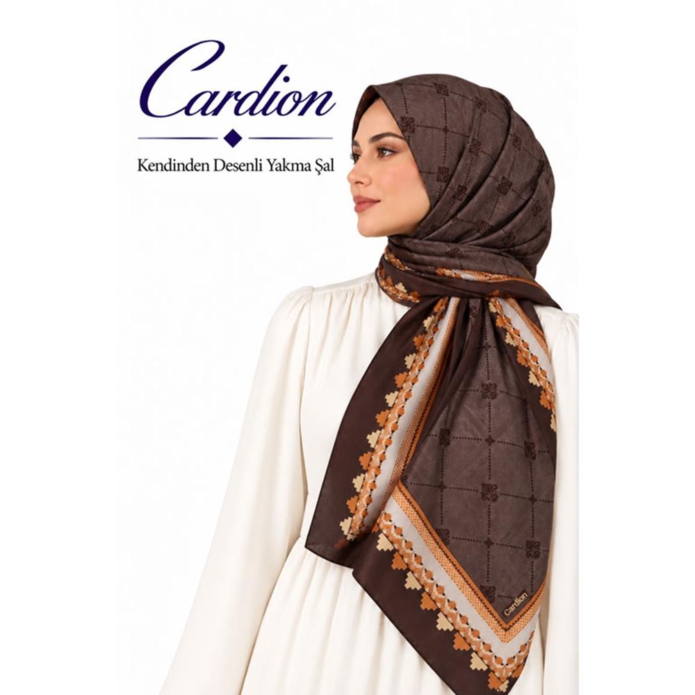 Cardion Kendinden Desenli Yakma Şal - Desen-01