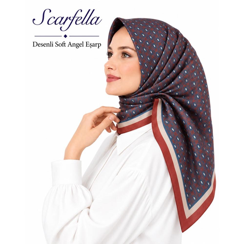 Scarfella Desenli Soft Angel Eşarp - Desen-85