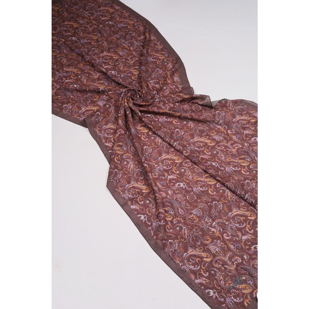Scarfella Desenli Premium Bambu Kraş Şal - Desen-17