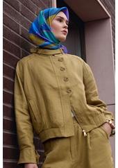 Belli Twill Saf İpek Eşarp - 2026-2027 Sonbahar-Kış 4419D (T)