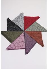 Baysem Desenli Keten Flamlı Eşarp - Desen-07