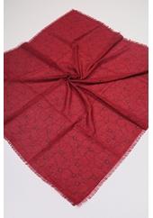 Baysem Desenli Keten Flamlı Eşarp - Desen-09