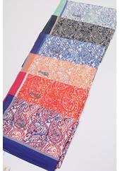 Scarfella Desenli Silk Licra Şal - Desen-08