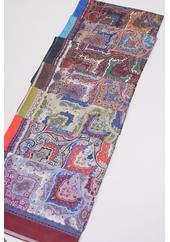 Scarfella Desenli Silk Licra Şal - Desen-09