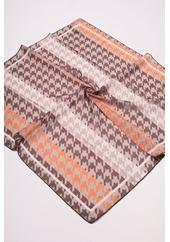 Piramit Desenli Naturel Eşarp - Desen-12