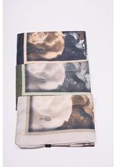 Scarfella Desenli Naturel Şal - Desen-115