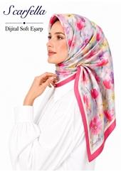 Scarfella Dijital Soft Eşarp - Desen-146