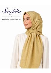 Scarfella Kendinden Desenli Jakar Şal - Desen-13