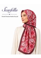 Scarfella Desenli Premium Bambu Kraş Şal - Desen-04