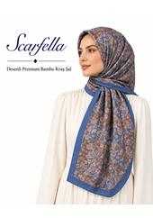 Scarfella Desenli Premium Bambu Kraş Şal - Desen-09