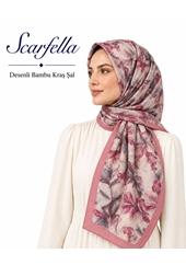 Scarfella Desenli Bambu Kraş Şal - Desen-23