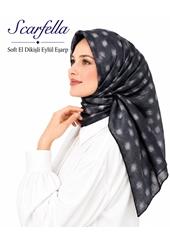 Scarfella Soft El Dikişli Eylül Eşarp - Desen-87