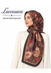 Luvensara Desenli Pamuk İpek Şal - Desen-03