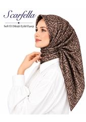 Scarfella Soft El Dikişli Eylül Eşarp - Desen-92