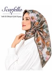 Scarfella Soft El Dikişli Eylül Eşarp - Desen-95
