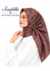 Scarfella Soft El Dikişli Eylül Eşarp - Desen-97