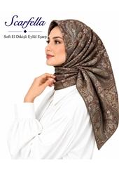 Scarfella Soft El Dikişli Eylül Eşarp - Desen-98