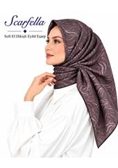 Scarfella Soft El Dikişli Eylül Eşarp - Desen-100