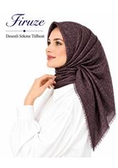 Firuze Desenli Sökme Tülbent - Desen-42