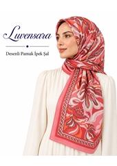 Luvensara Desenli Pamuk İpek Şal - Desen-04