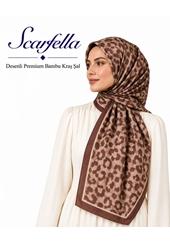 Scarfella Desenli Premium Bambu Kraş Şal - Desen-20