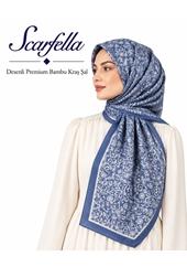 Scarfella Desenli Premium Bambu Kraş Şal - Desen-23