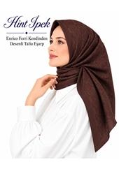 Hint İpek Enrico Ferri Kendinden Desenli Talia Eşarp - Desen-01