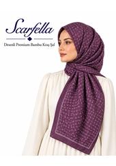 Scarfella Desenli Premium Bambu Kraş Şal - Desen-26