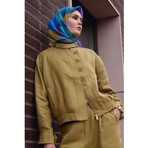 Belli Twill Saf İpek Eşarp - 2026-2027 Sonbahar-Kış 4419D (T)