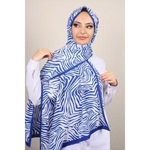 Moda Kaşmir Mavi Serisi Medine İpeği Şal