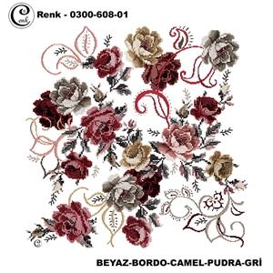 Cenk Desenli Oyalık Yazma - 0300-608 - Renk-30