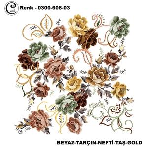 Cenk Desenli Oyalık Yazma - 0300-608 - Renk-18