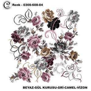 Cenk Desenli Oyalık Yazma - 0300-608 - Renk-25