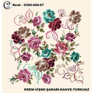 Cenk Desenli Oyalık Yazma - 0300-608 - Renk-13