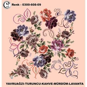 Cenk Desenli Oyalık Yazma - 0300-608 - Renk-26