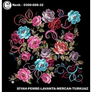 Cenk Desenli Oyalık Yazma - 0300-608 - Renk-14