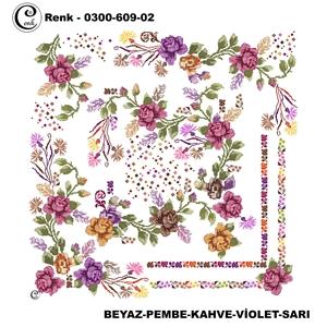 Cenk Desenli Oyalık Yazma - 0300-609 - Renk-33