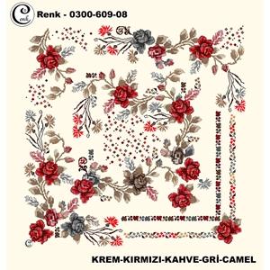 Cenk Desenli Oyalık Yazma - 0300-609 - Renk-05