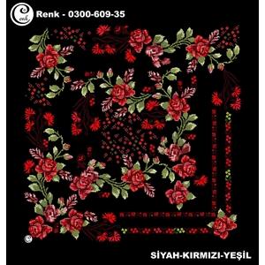 Cenk Desenli Oyalık Yazma - 0300-609 - Renk-33