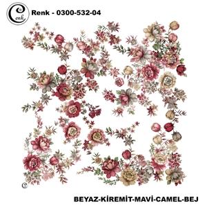 Cenk Desenli Oyalık Yazma - 0300-532 - Renk-06