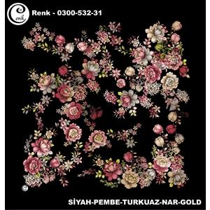 Cenk Desenli Oyalık Yazma - 0300-532 - Renk-24