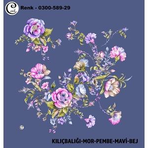 Cenk Desenli Oyalık Yazma - 0300-589 - Renk-01